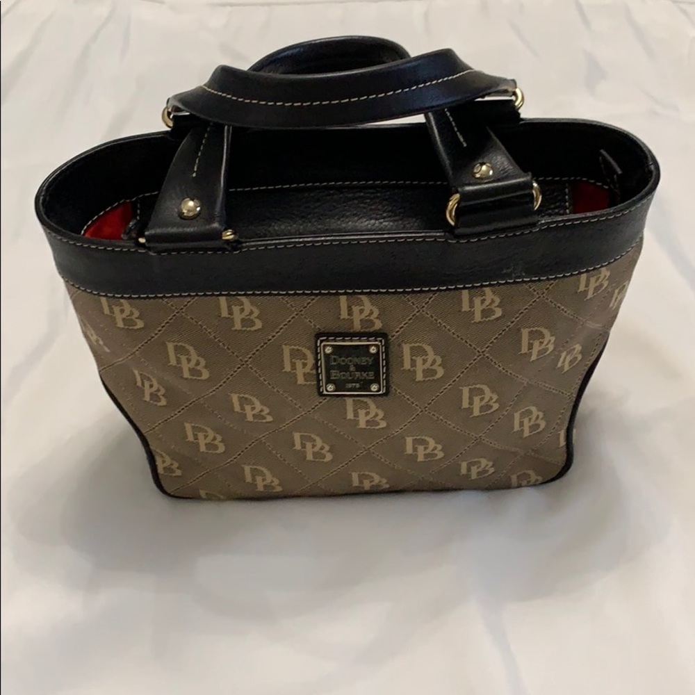 Vintage Dooney & Bourke Canvas Handbag
